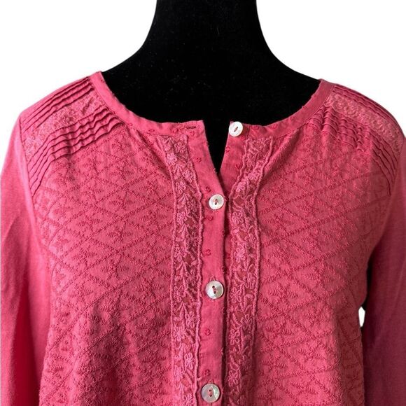 LOGO Button Down Long Sleeved Blouse XXS - Picture 2 of 10